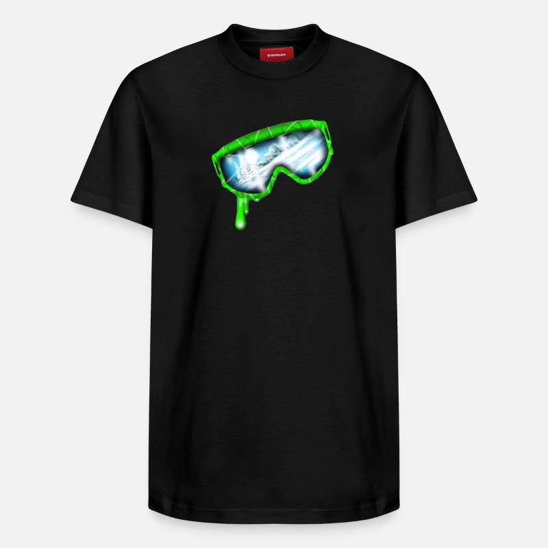 lunettes de ski - T-shirt unisexe décontracté en coton Supima – de SPREAD - noir