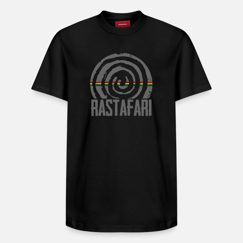 Reggae Rastafari - T-shirt unisexe décontracté en coton Supima – de SPREAD - noir