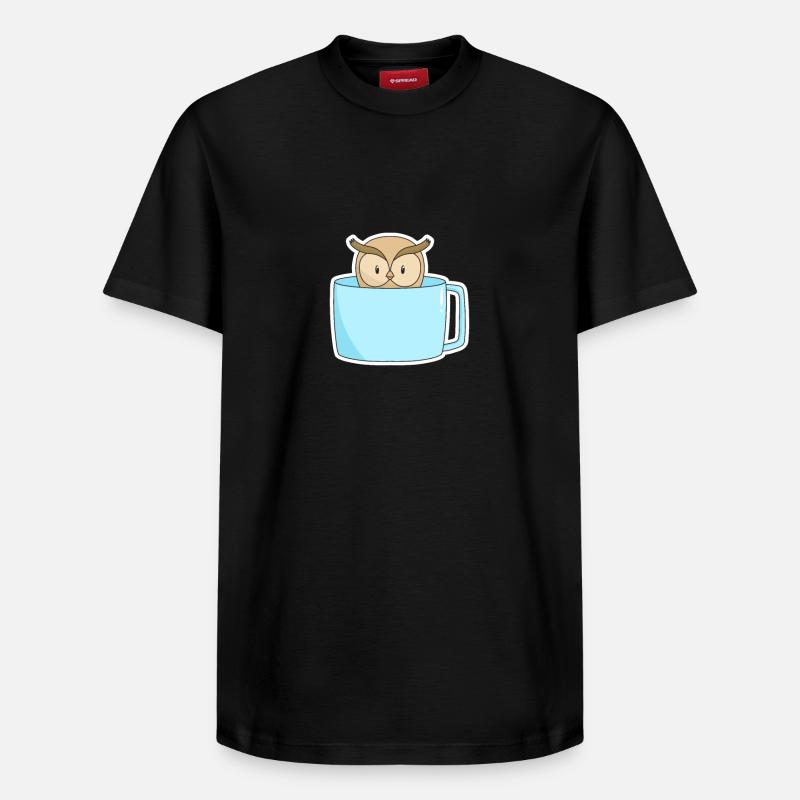 Café d'oiseau - T-shirt unisexe décontracté en coton Supima – de SPREAD - noir