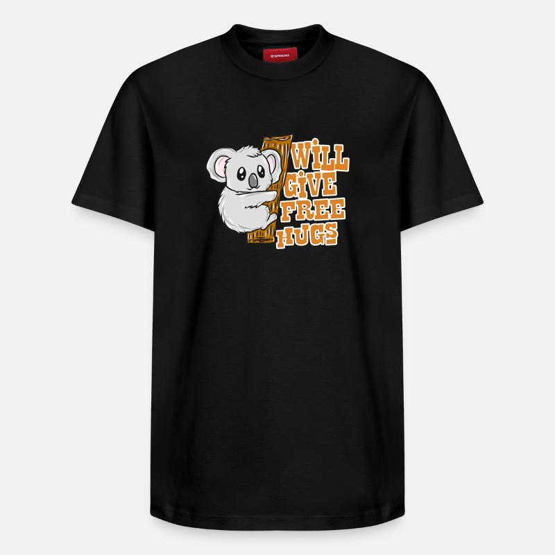 Koala - T-shirt unisexe décontracté en coton Supima – de SPREAD - noir