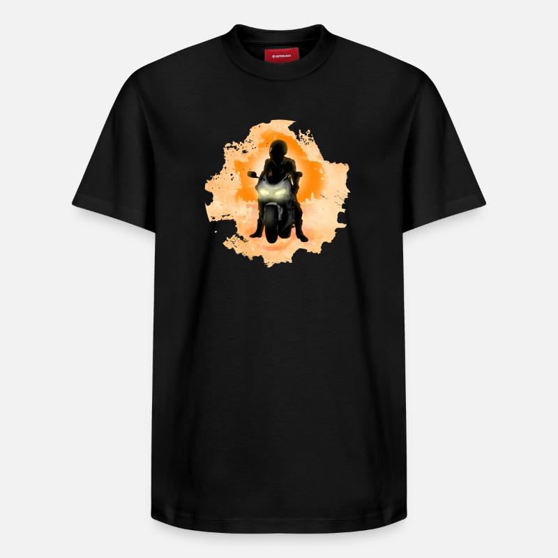Biker - Relaxed Unisex Supima Cotton T-Shirt – von SPREAD - Schwarz