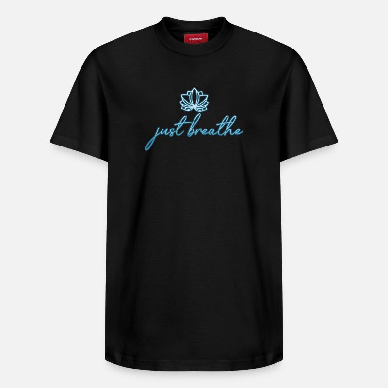 méditation - T-shirt unisexe décontracté en coton Supima – de SPREAD - noir