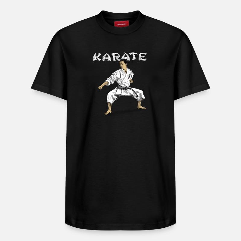 karate - T-shirt unisexe décontracté en coton Supima – de SPREAD - noir