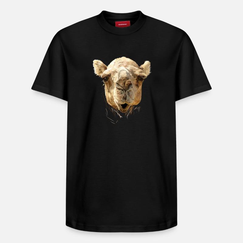Camel - T-shirt unisexe décontracté en coton Supima – de SPREAD - noir