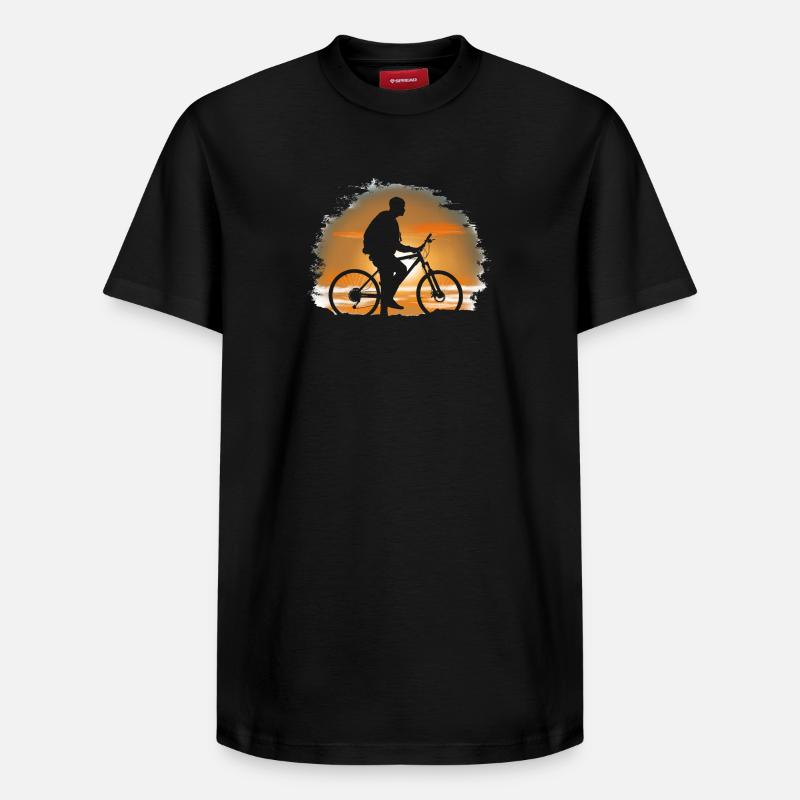 Bicycle trip - T-shirt unisexe décontracté en coton Supima – de SPREAD - noir
