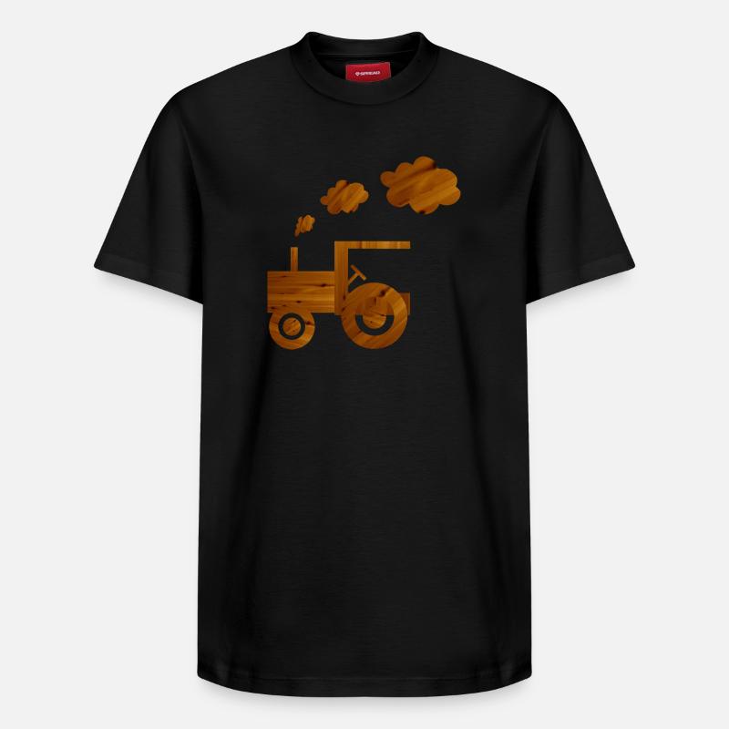 tracteur - T-shirt unisexe décontracté en coton Supima – de SPREAD - noir