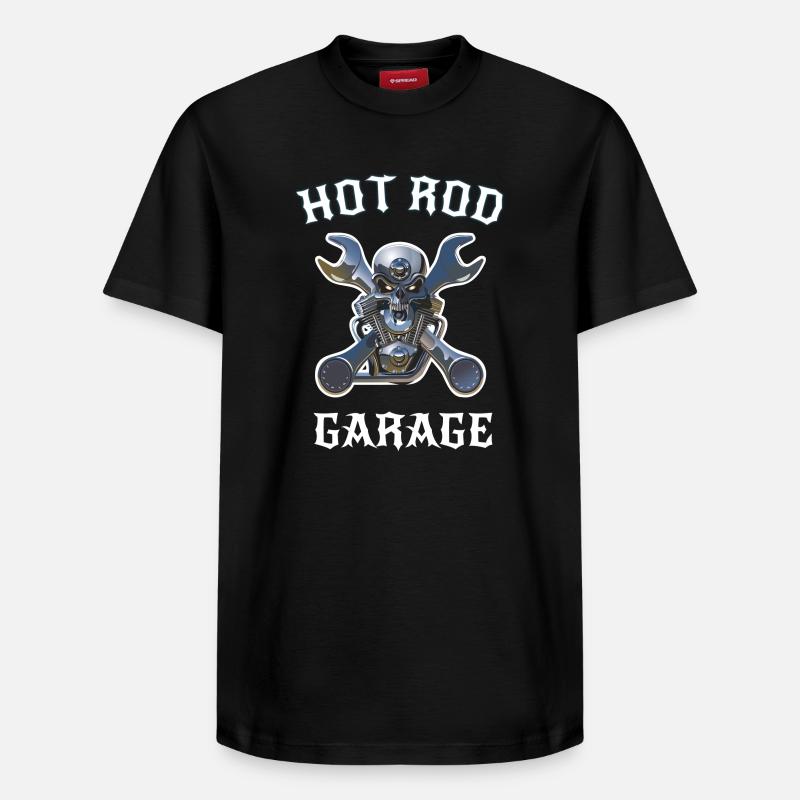 Hot rod - T-shirt unisexe décontracté en coton Supima – de SPREAD - noir
