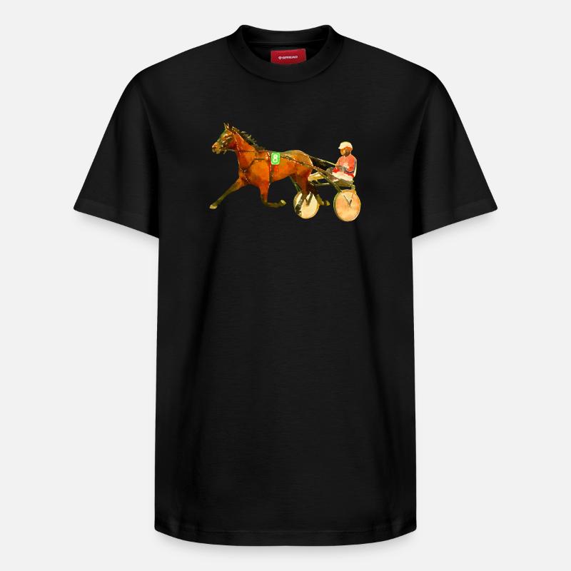 trotteur - T-shirt unisexe décontracté en coton Supima – de SPREAD - noir