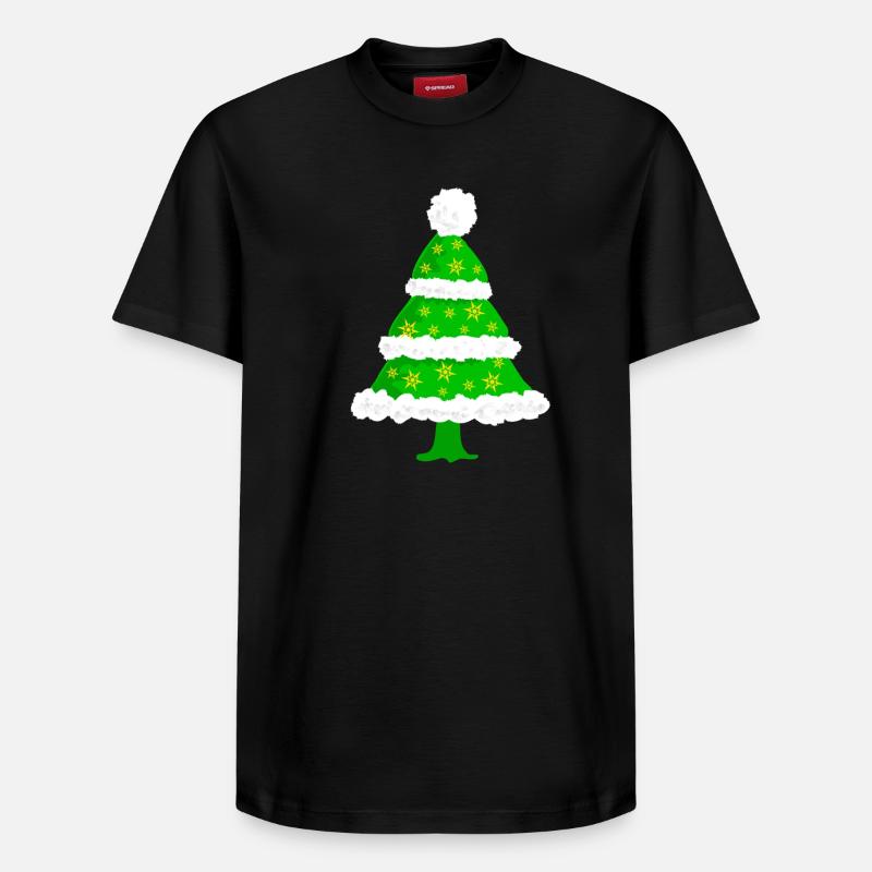 Sapin de Noël - T-shirt unisexe décontracté en coton Supima – de SPREAD - noir