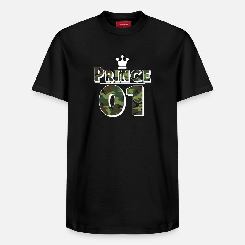 prince - T-shirt unisexe décontracté en coton Supima – de SPREAD - noir