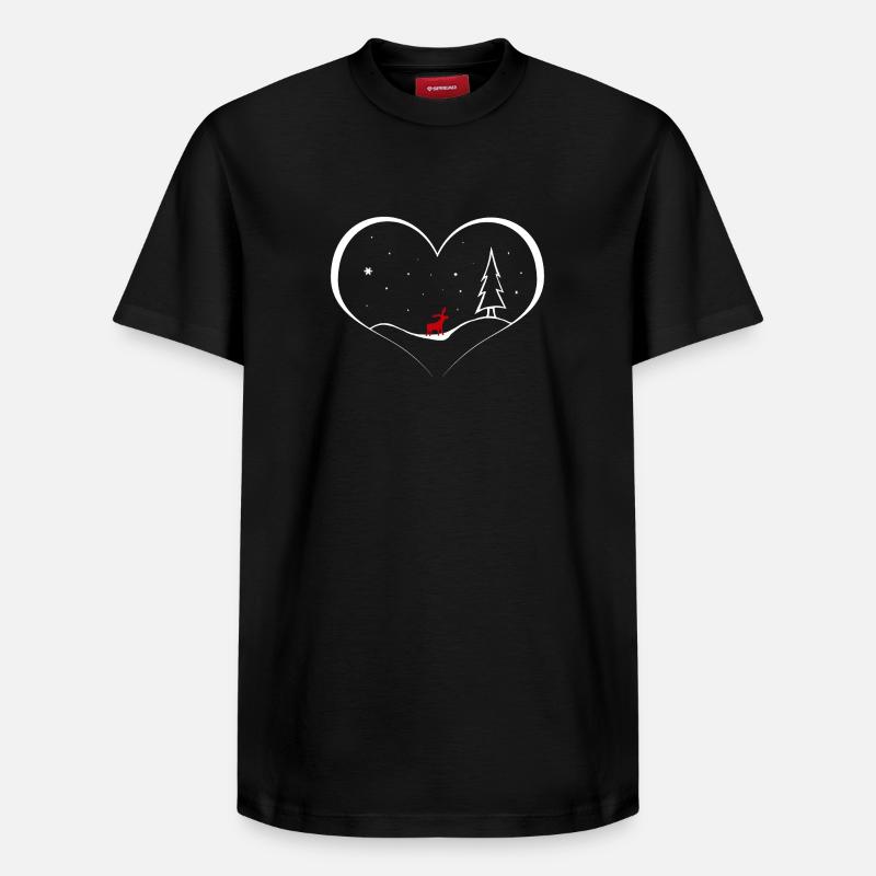 Noël - T-shirt unisexe décontracté en coton Supima – de SPREAD - noir