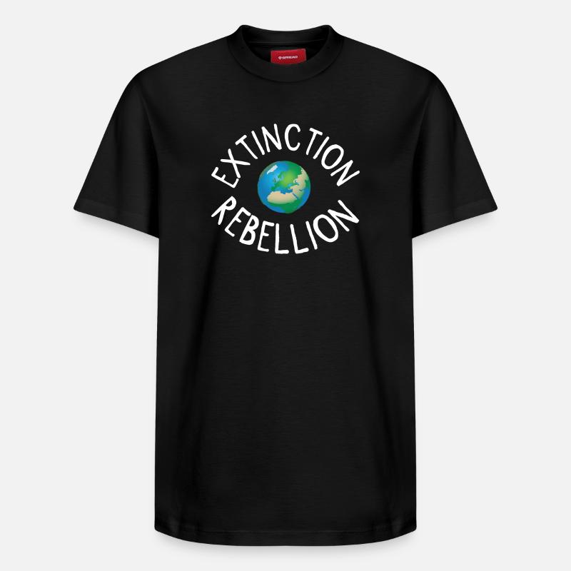 Extinction Rebellion Planet Earth blanc - T-shirt unisexe décontracté en coton Supima – de SPREAD - noir