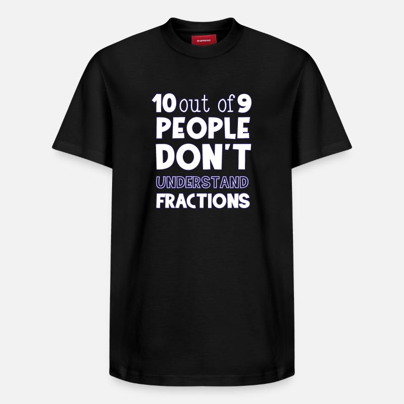 Mathématiques - T-shirt unisexe décontracté en coton Supima – de SPREAD - noir
