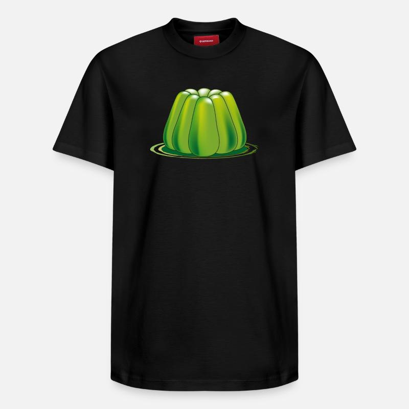 dessert de gelée verte - T-shirt unisexe décontracté en coton Supima – de SPREAD - noir