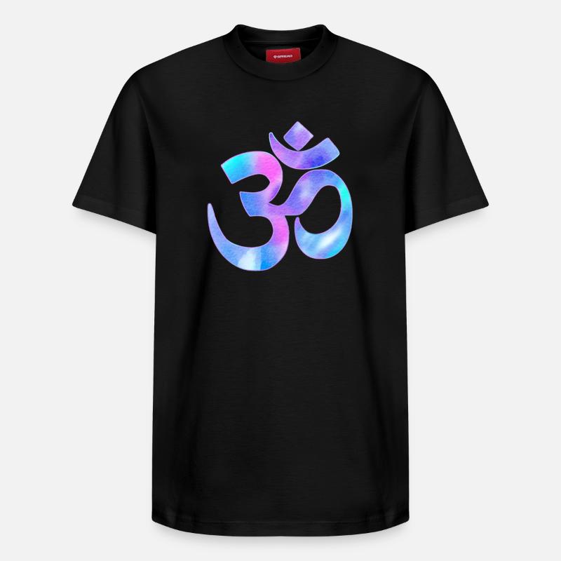 Om - T-shirt unisexe décontracté en coton Supima – de SPREAD - noir