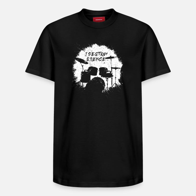 Tambour Batteur - T-shirt unisexe décontracté en coton Supima – de SPREAD - noir