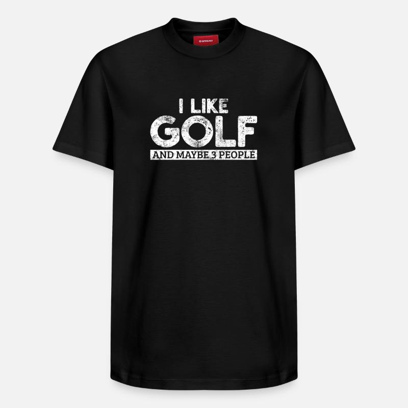 Golf Golfeurs Golfeurs - T-shirt unisexe décontracté en coton Supima – de SPREAD - noir