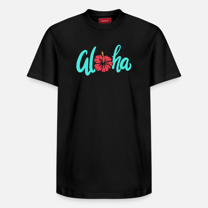 Aloha - T-shirt unisexe décontracté en coton Supima – de SPREAD - noir
