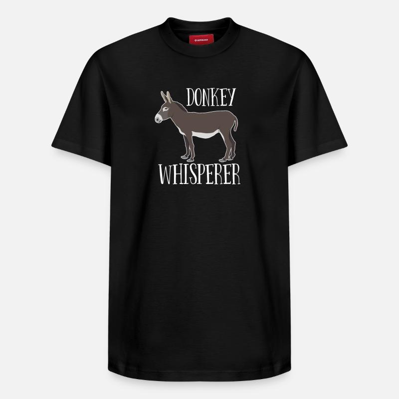 Esel - Eselflüsterer - Relaxed Unisex Supima Cotton T-Shirt – von SPREAD - Schwarz