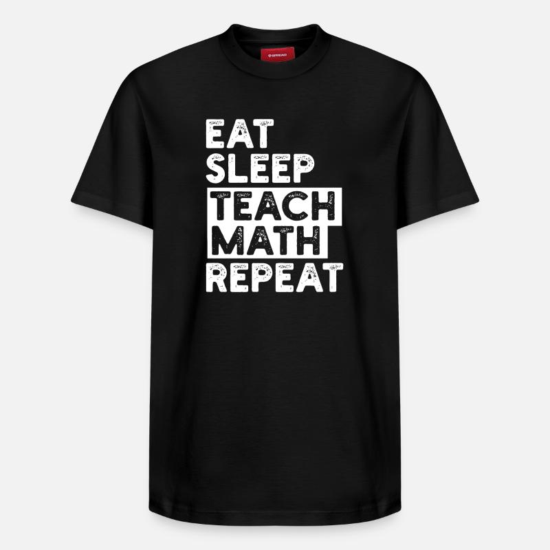 Professeur de mathématiques Mathématiques - T-shirt unisexe décontracté en coton Supima – de SPREAD - noir