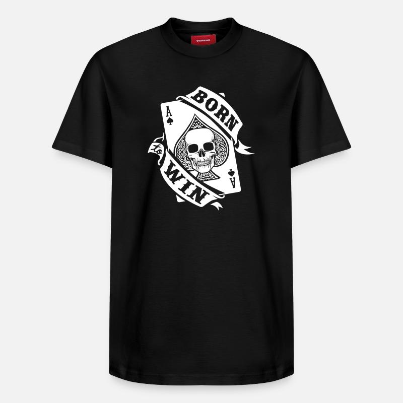 NÉ POUR GAGNER - T-shirt unisexe décontracté en coton Supima – de SPREAD - noir
