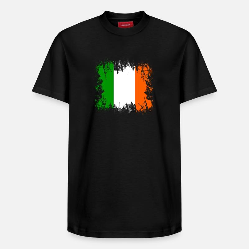 Irlande - Irlande - T-shirt unisexe décontracté en coton Supima – de SPREAD - noir