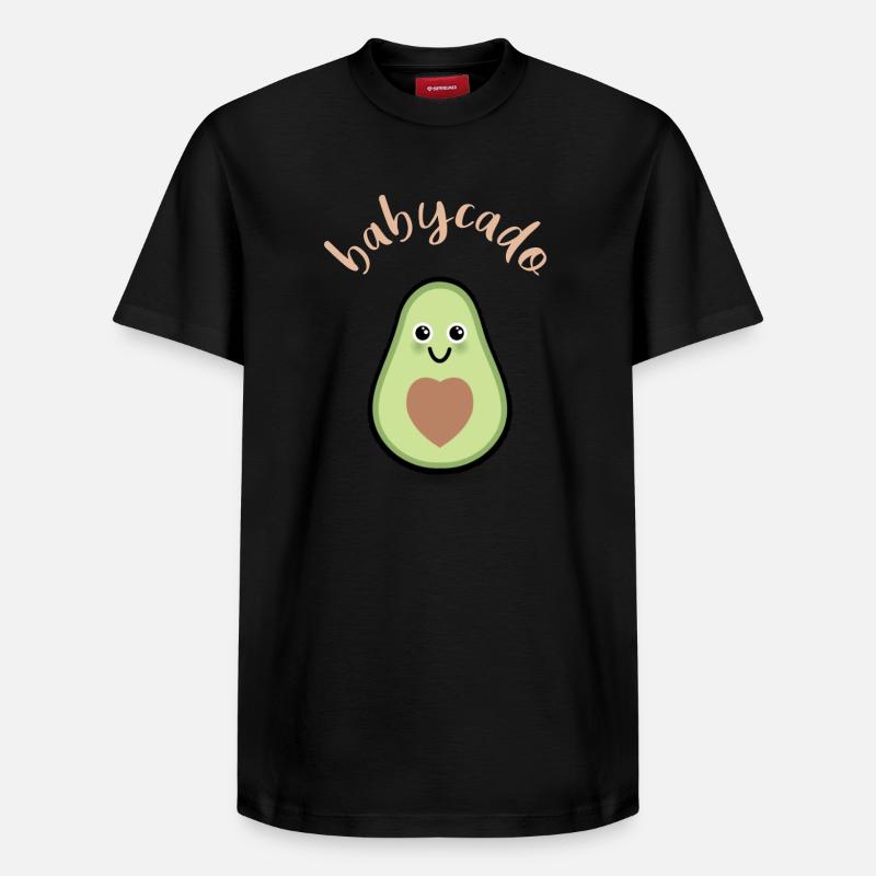 Grossesse Bébé Naissance - T-shirt unisexe décontracté en coton Supima – de SPREAD - noir