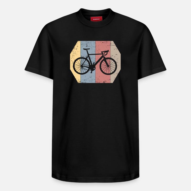 vélo - T-shirt unisexe décontracté en coton Supima – de SPREAD - noir