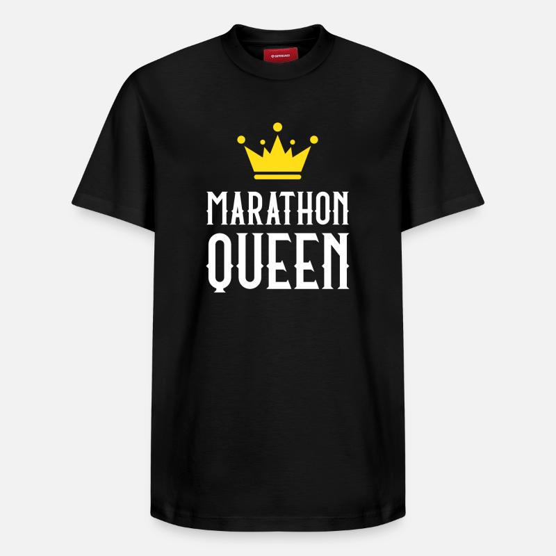 Marathon Queen - T-shirt unisexe décontracté en coton Supima – de SPREAD - noir