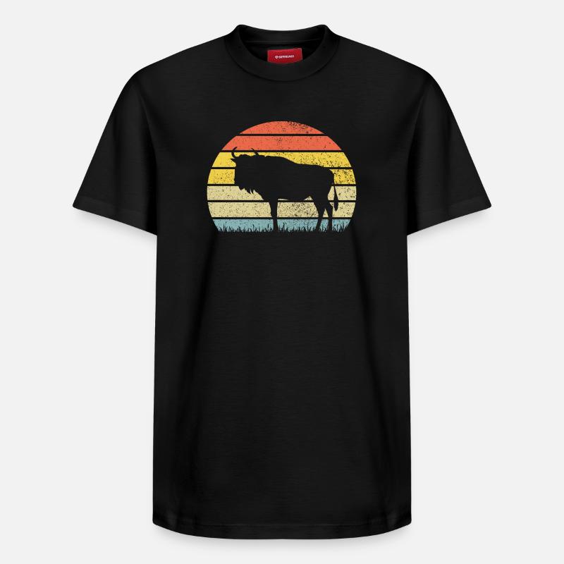 Gnu - Relaxed Unisex Supima Cotton T-Shirt – von SPREAD - Schwarz
