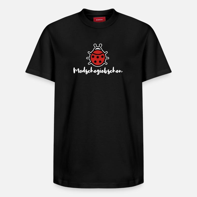 Modschegiebchen Marienkäfer Sächsisch Dialekt - Relaxed Unisex Supima Cotton T-Shirt – von SPREAD - Schwarz