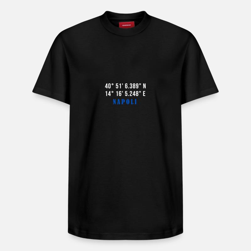 Maillot coordonné Naples - T-shirt unisexe décontracté en coton Supima – de SPREAD - noir