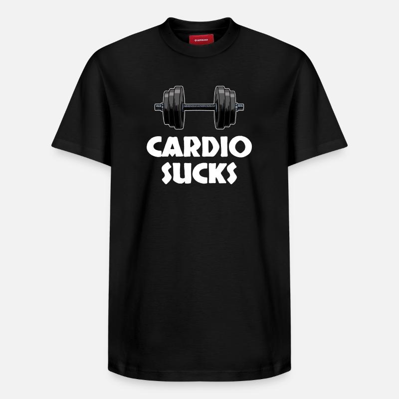 Musculation musculation musculation musculation - T-shirt unisexe décontracté en coton Supima – de SPREAD - noir
