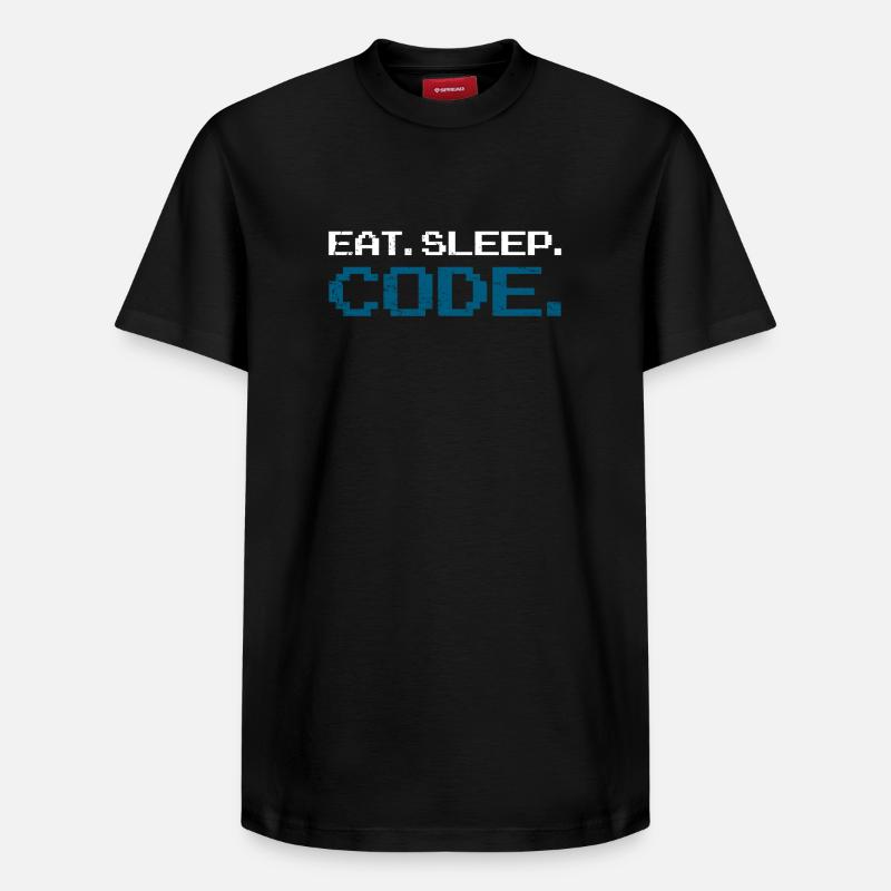 Programming code computer science - Relaxed Unisex Supima Cotton T-Shirt – by SPREAD - black