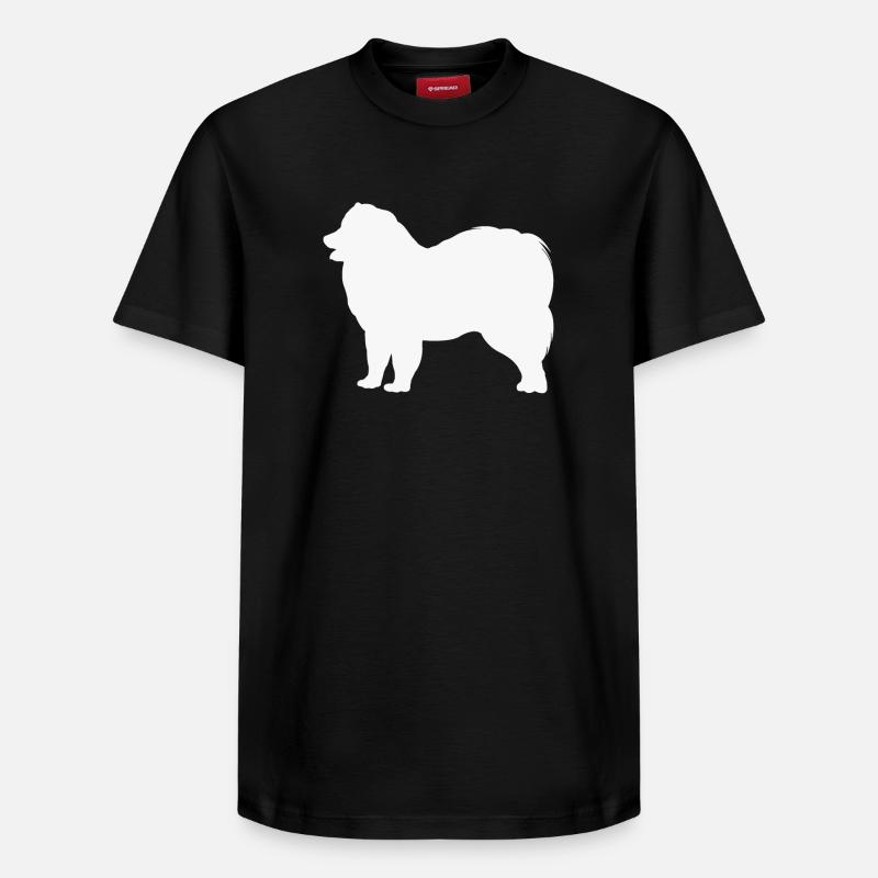 Samoyed - Relaxed Unisex Supima Cotton T-Shirt – von SPREAD - Schwarz