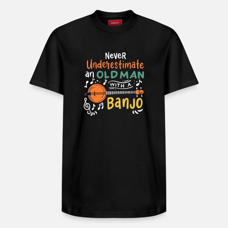 Banjo - T-shirt unisexe décontracté en coton Supima – de SPREAD - noir