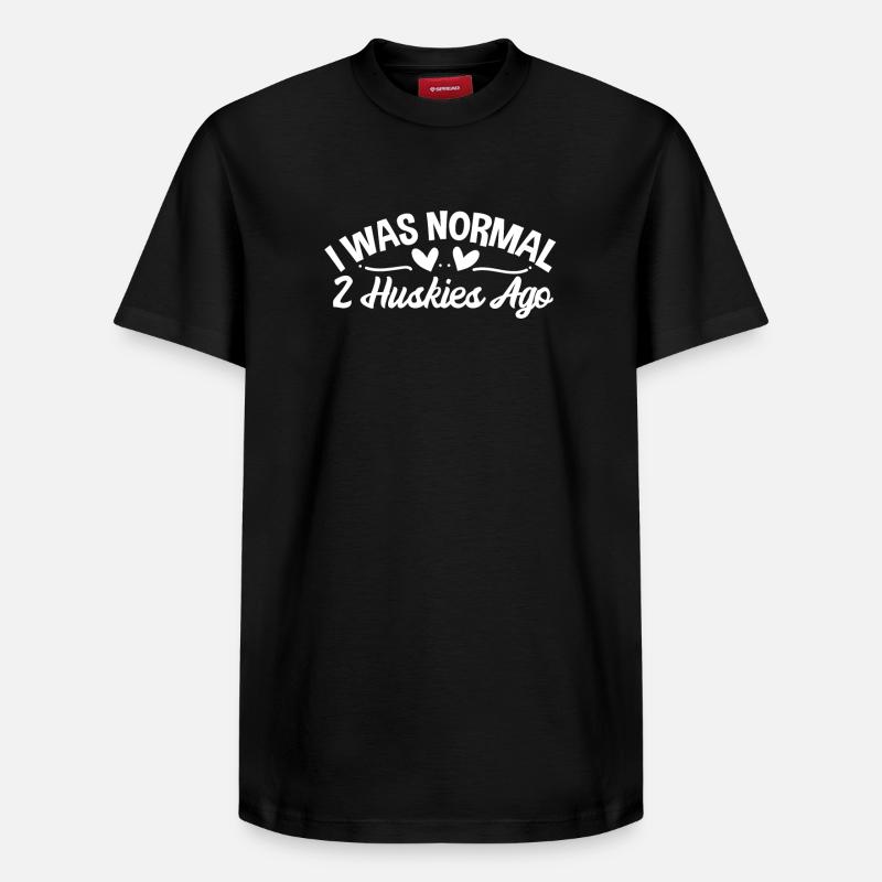 Husky Huskies - T-shirt unisexe décontracté en coton Supima – de SPREAD - noir