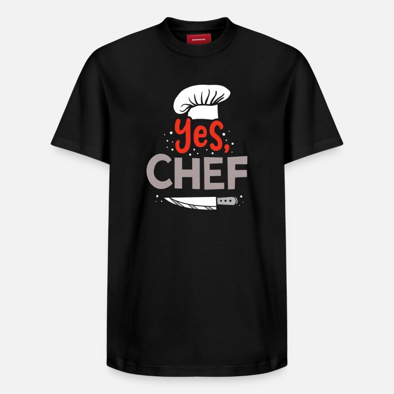 Chef cuisinier - T-shirt unisexe décontracté en coton Supima – de SPREAD - noir