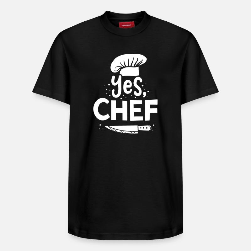 Cuisinier Chef cuisinier - T-shirt unisexe décontracté en coton Supima – de SPREAD - noir