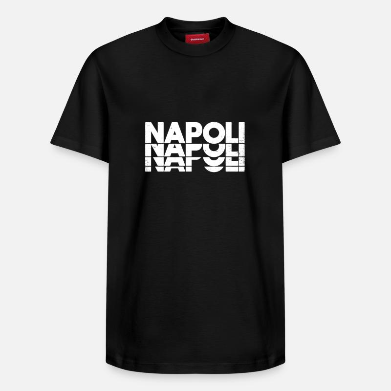Naples Naples - T-shirt unisexe décontracté en coton Supima – de SPREAD - noir