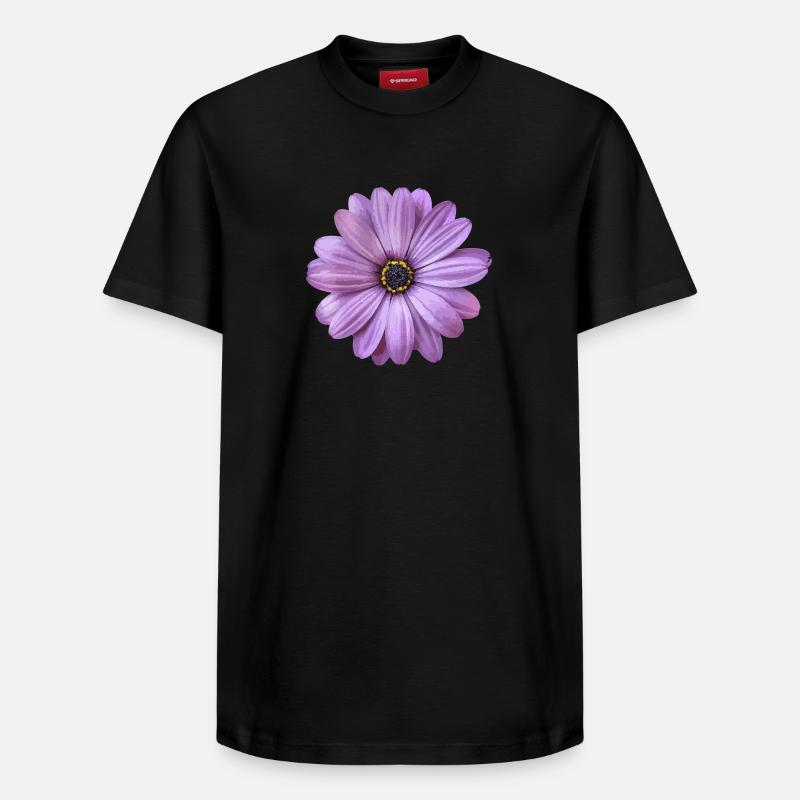 Flower - T-shirt unisexe décontracté en coton Supima – de SPREAD - noir