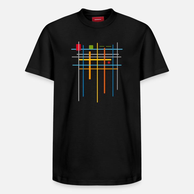 Architecture Modèle minimal 25 - T-shirt unisexe décontracté en coton Supima – de SPREAD - noir