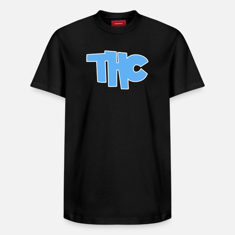 THC - Relaxed Unisex Supima Cotton T-Shirt – von SPREAD - Schwarz