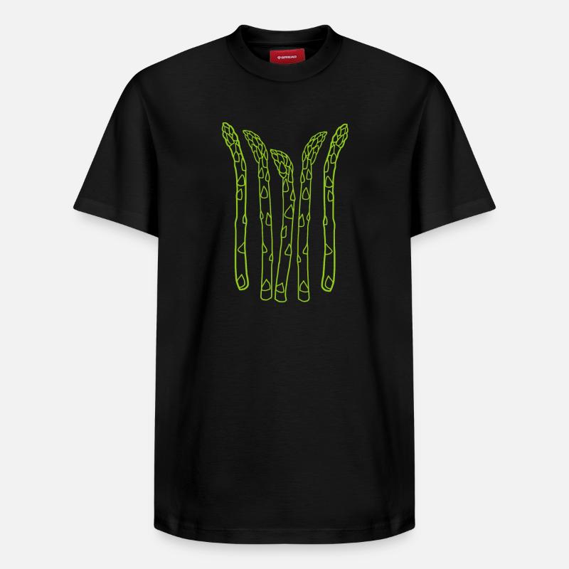 Asperges Spargel - T-shirt unisexe décontracté en coton Supima – de SPREAD - noir