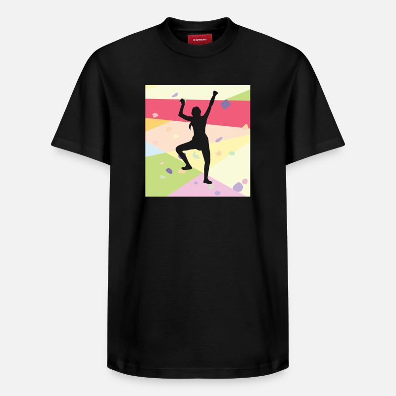 Grimpeurs Grimpeurs - T-shirt unisexe décontracté en coton Supima – de SPREAD - noir