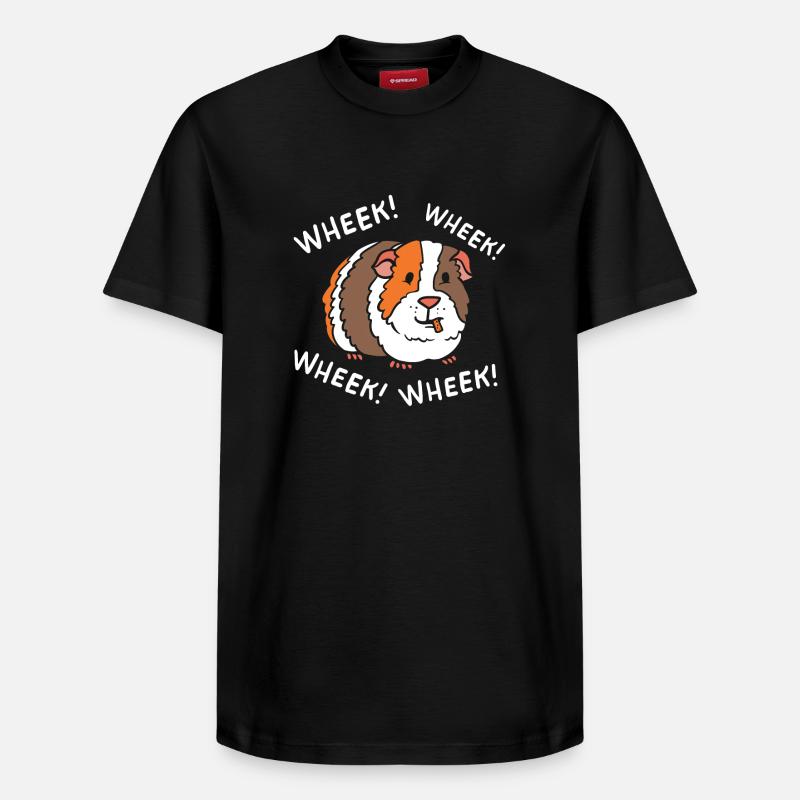 Cochon d'Inde - T-shirt unisexe décontracté en coton Supima – de SPREAD - noir