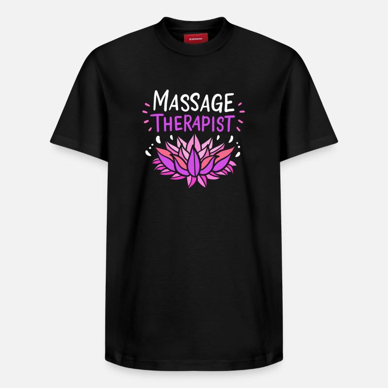 Masseur Massage - T-shirt unisexe décontracté en coton Supima – de SPREAD - noir