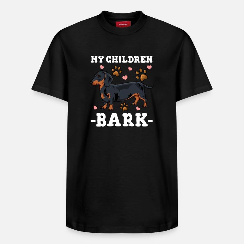Teckel - T-shirt unisexe décontracté en coton Supima – de SPREAD - noir