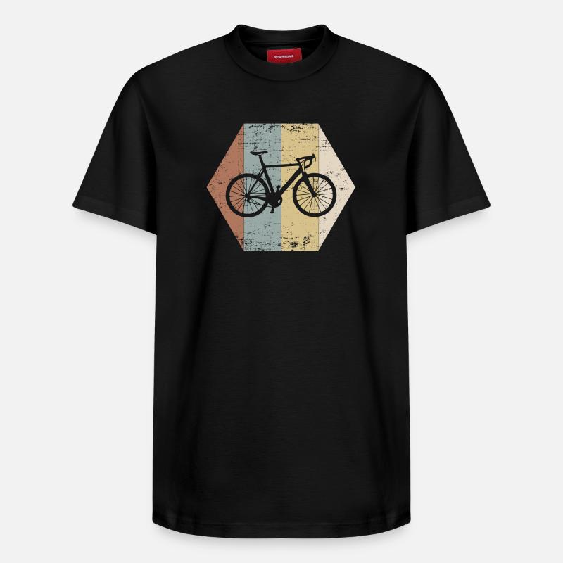vélo - T-shirt unisexe décontracté en coton Supima – de SPREAD - noir