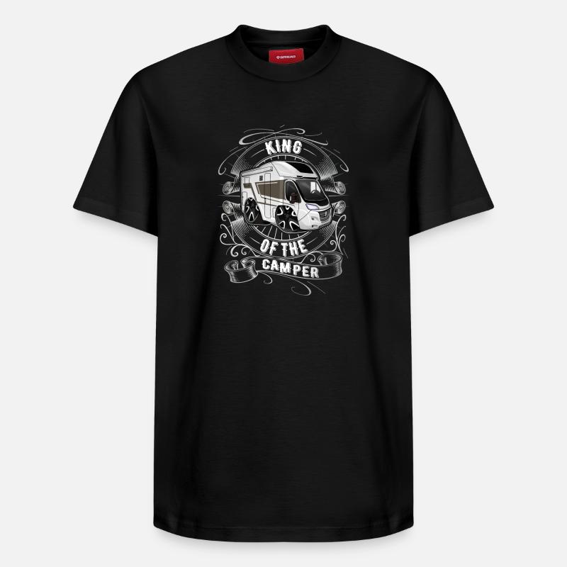 Roi du campeur - T-shirt unisexe décontracté en coton Supima – de SPREAD - noir